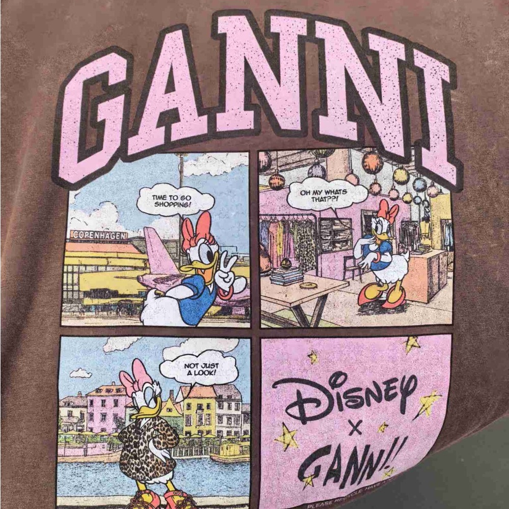 GANNI x Disney Daisy Brown Graphic Tee - Picture 7 of 7